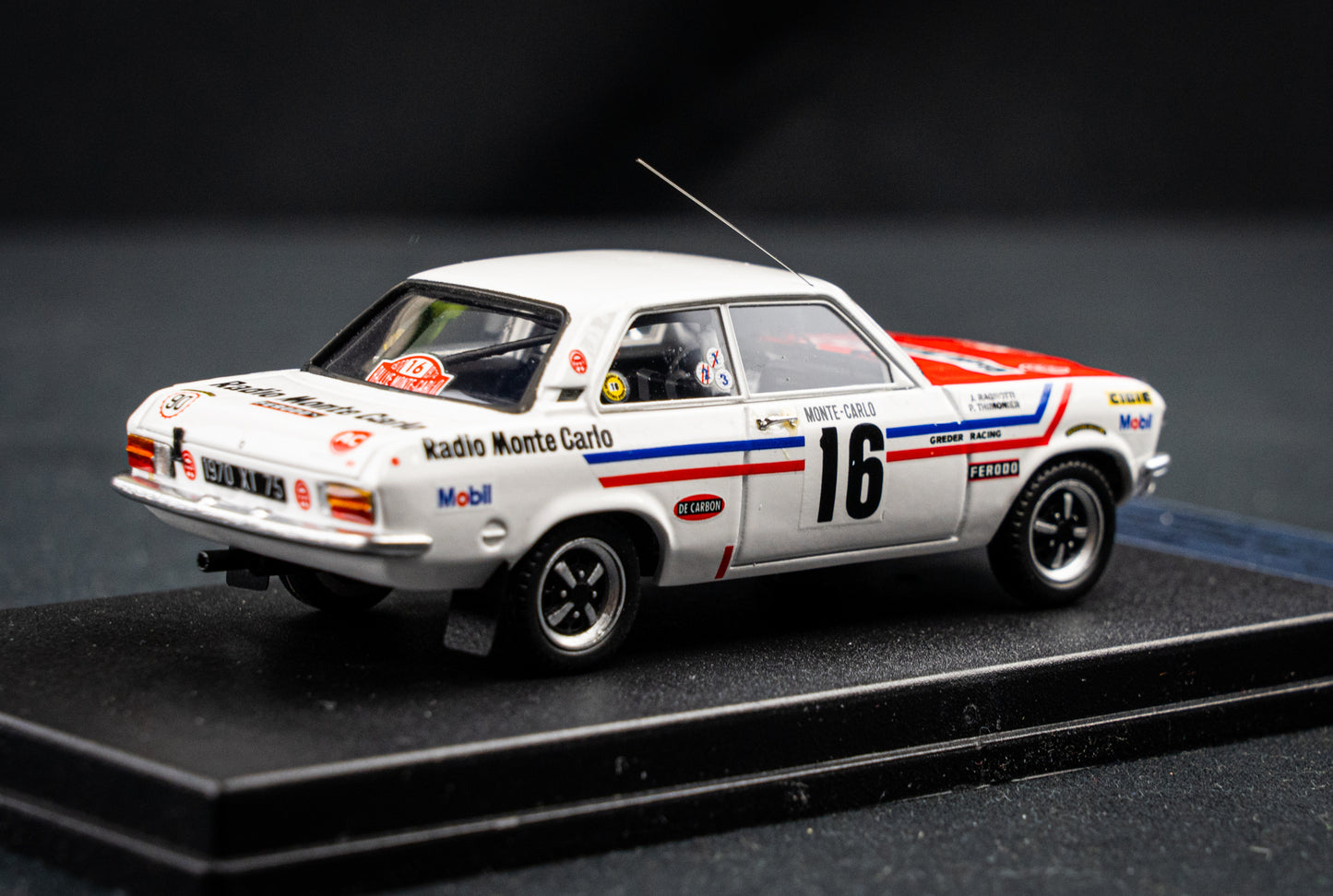 Opel Ascona Gr.1 Lim. Edition 1/150 #16 Ragnotti / Thimonier - 9th Rallye Monte Carlo 1972