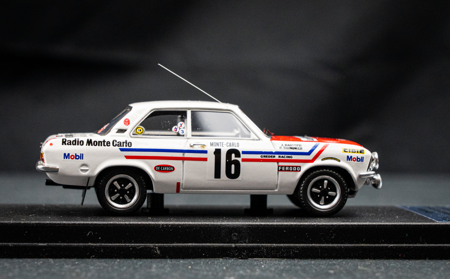 Opel Ascona Gr.1 Lim. Edition 1/150 #16 Ragnotti / Thimonier - 9th Rallye Monte Carlo 1972