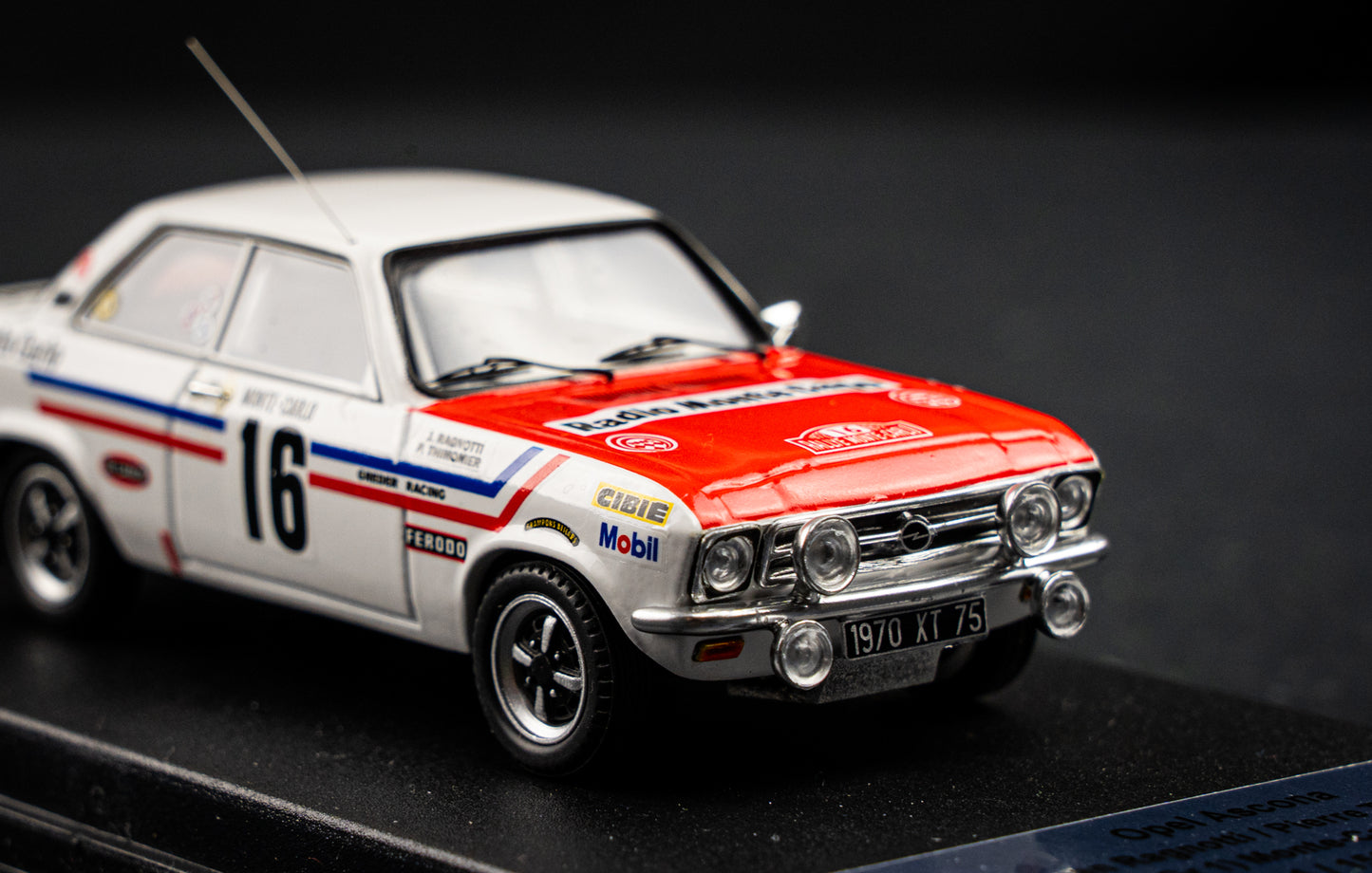 Opel Ascona Gr.1 Lim. Edition 1/150 #16 Ragnotti / Thimonier - 9th Rallye Monte Carlo 1972