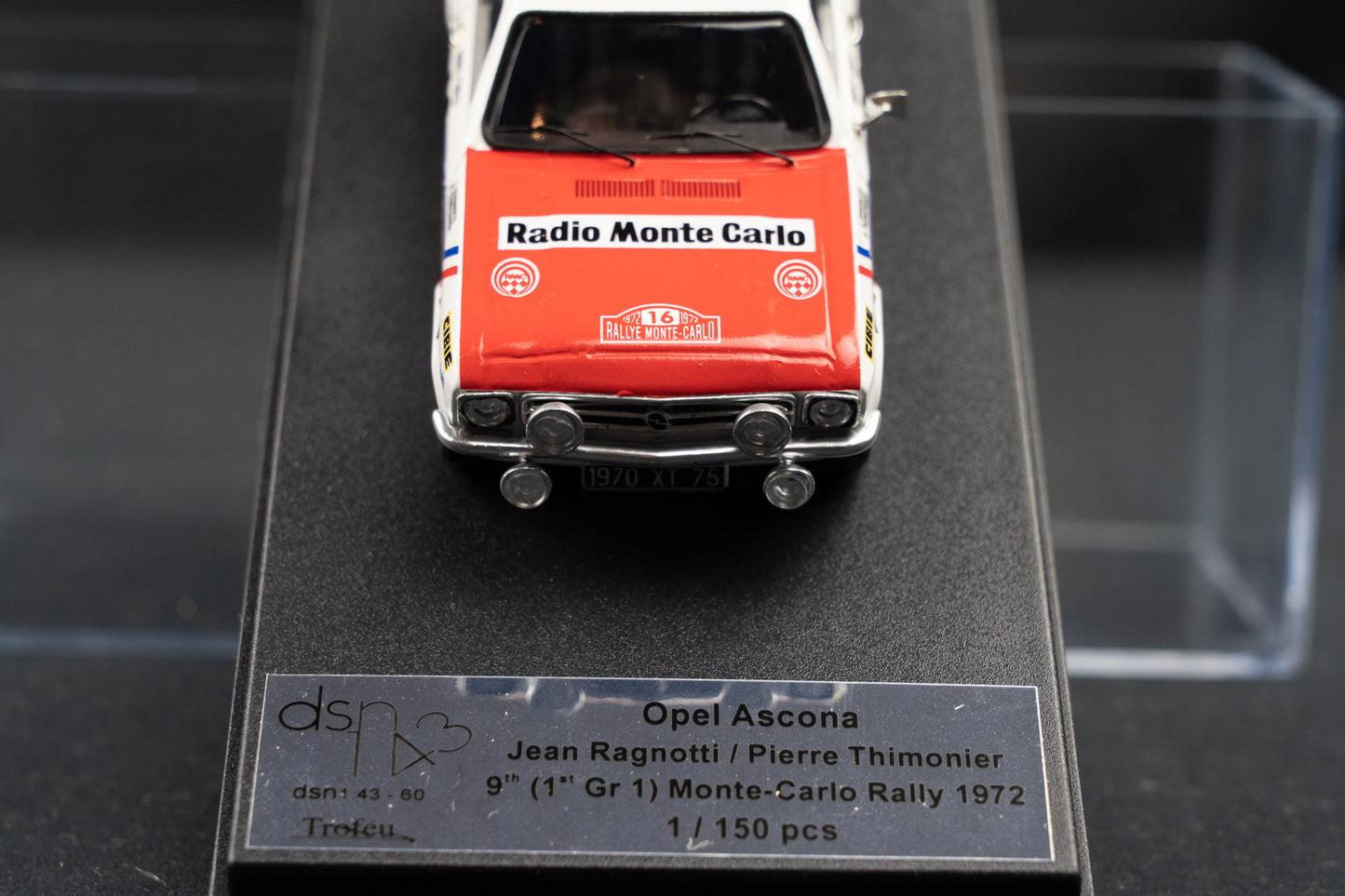 Opel Ascona Gr.1 Lim. Edition 1/150 #16 Ragnotti / Thimonier - 9th Rallye Monte Carlo 1972