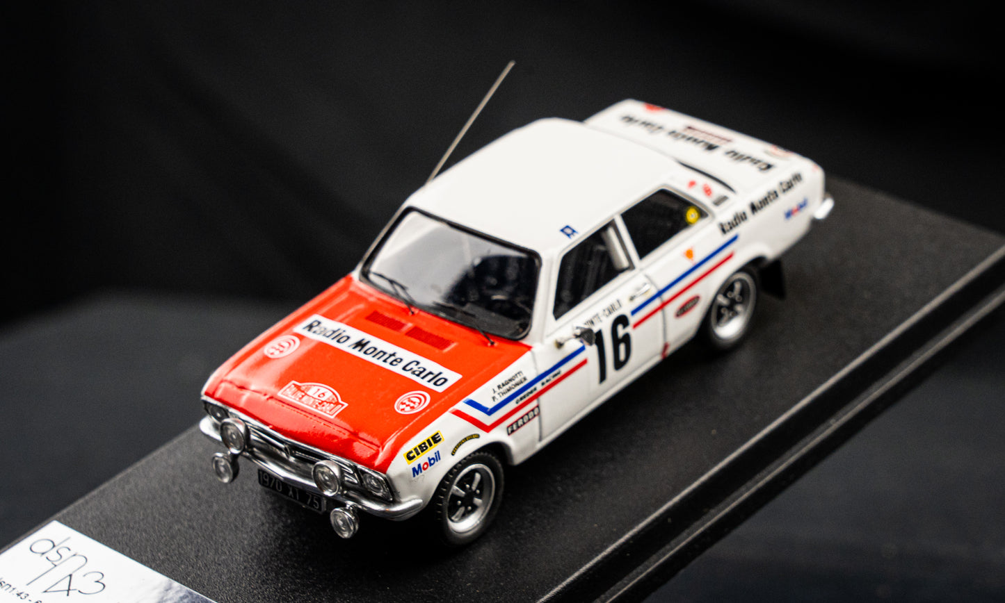 Opel Ascona Gr.1 Lim. Edition 1/150 #16 Ragnotti / Thimonier - 9th Rallye Monte Carlo 1972