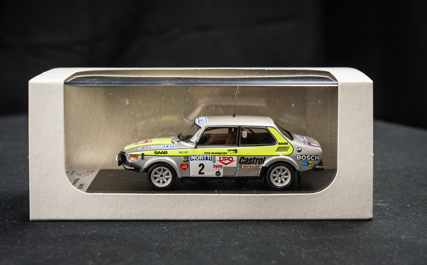 Saab 99 Lim. Edition 1/150 #2 Blomquist / Sylvian - 1000 Lakes Rallye 1976