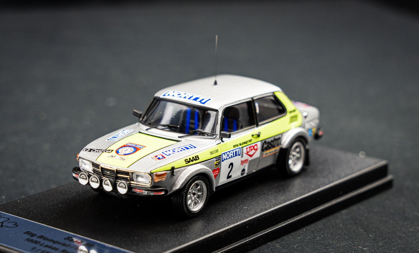 Saab 99 Lim. Edition 1/150 #2 Blomquist / Sylvian - 1000 Lakes Rallye 1976