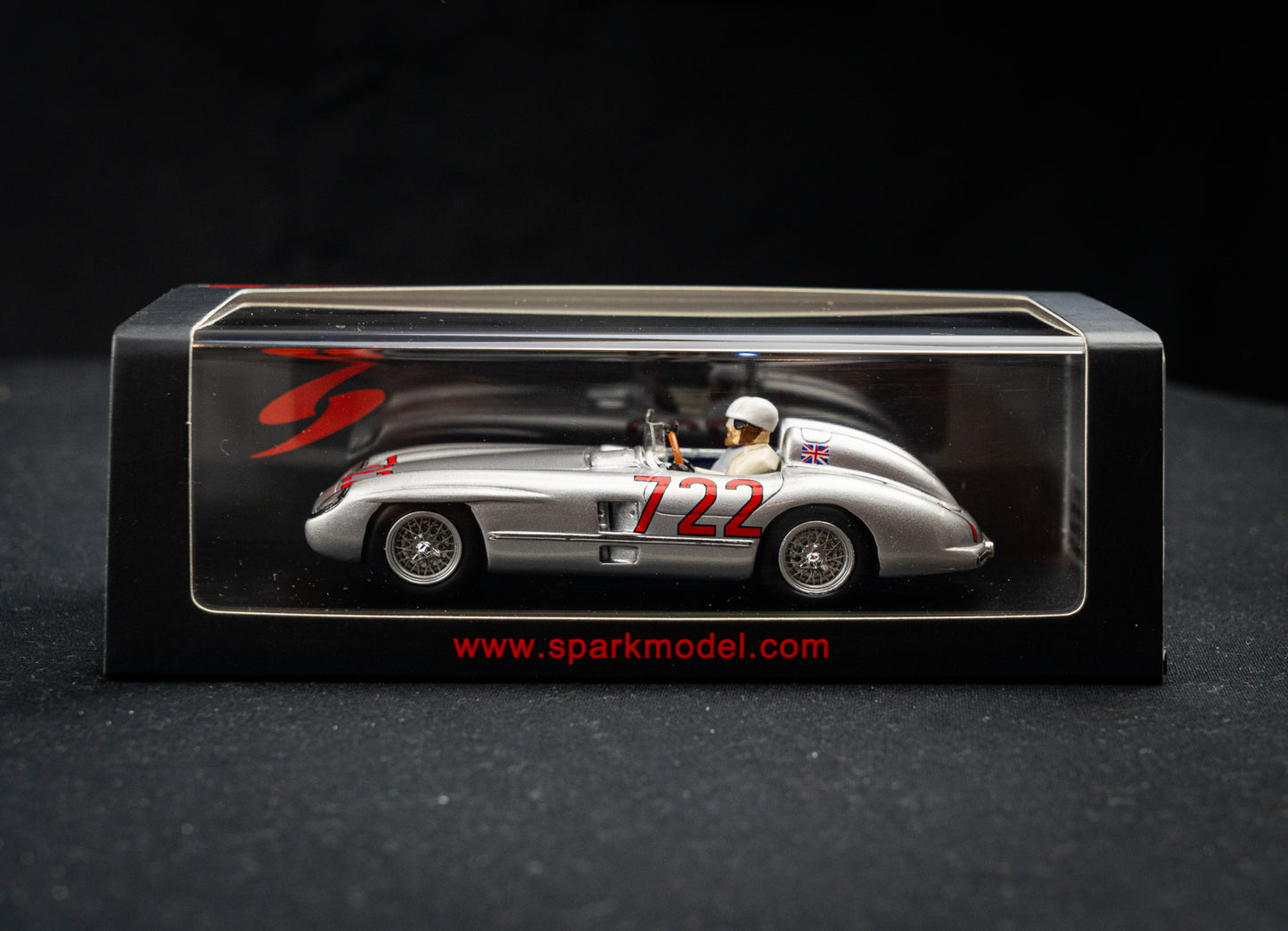 Mercedes 300 SLR #722 Moss / Jenkinson - Winner Mille Miglia 1955 - Spark 1:43