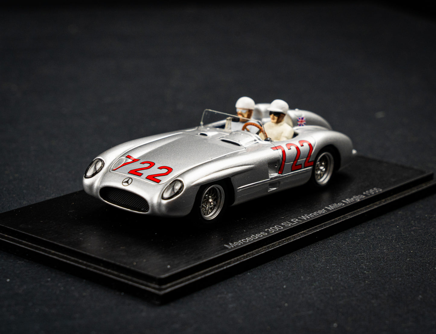 Mercedes 300 SLR #722 Moss / Jenkinson - Winner Mille Miglia 1955 - Spark 1:43