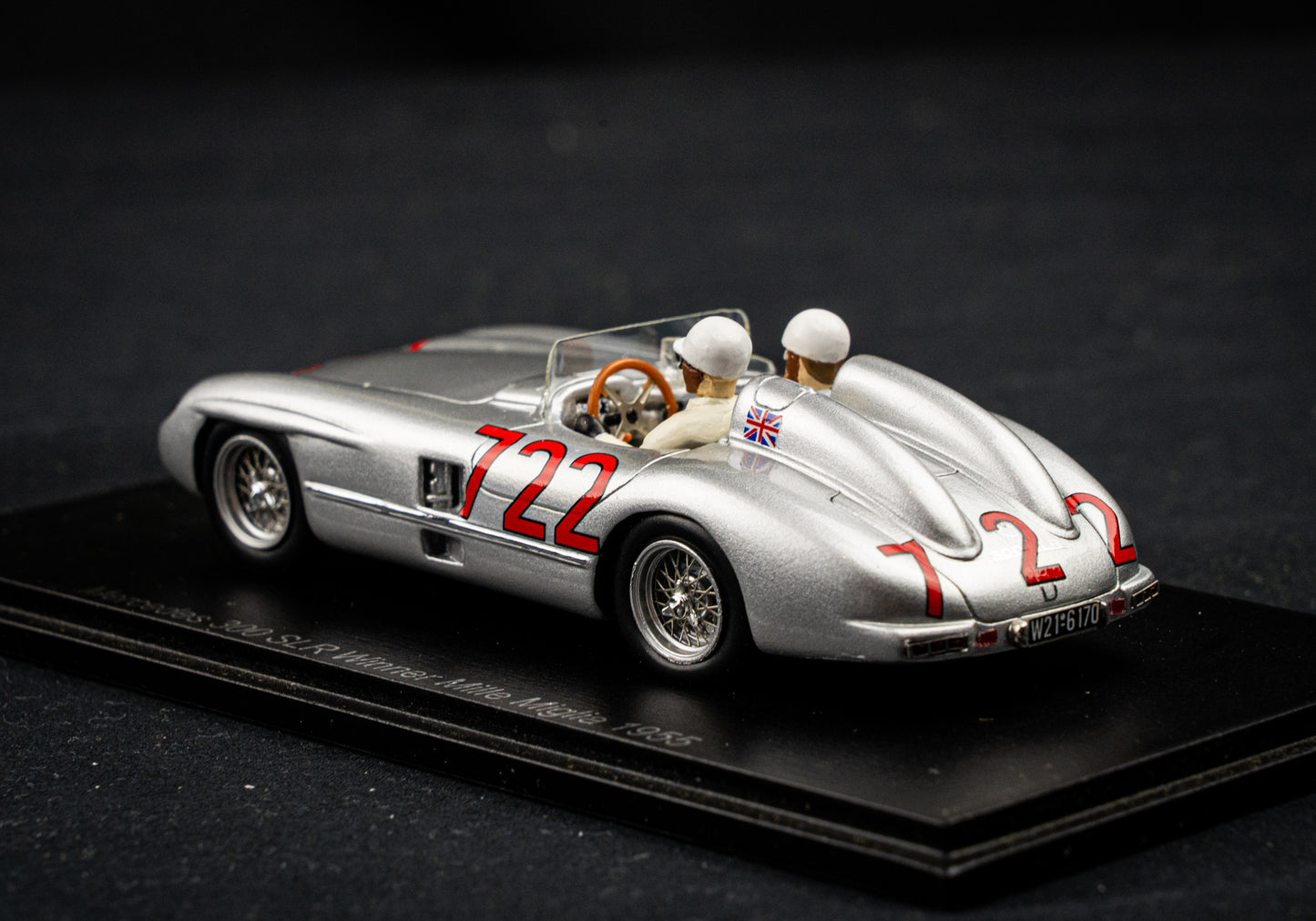 Mercedes 300 SLR #722 Moss / Jenkinson - Winner Mille Miglia 1955 - Spark 1:43
