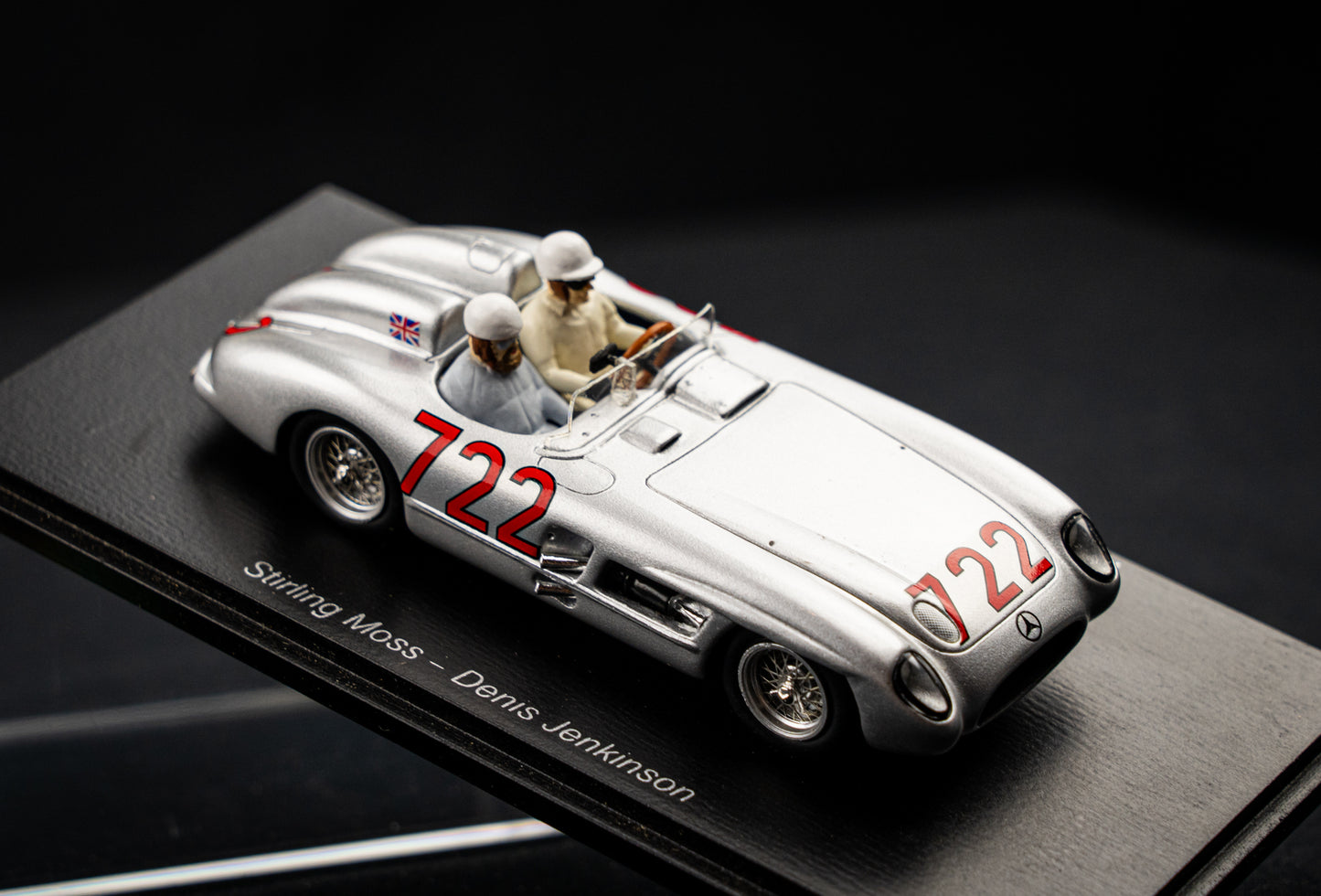 Mercedes 300 SLR #722 Moss / Jenkinson - Winner Mille Miglia 1955 - Spark 1:43