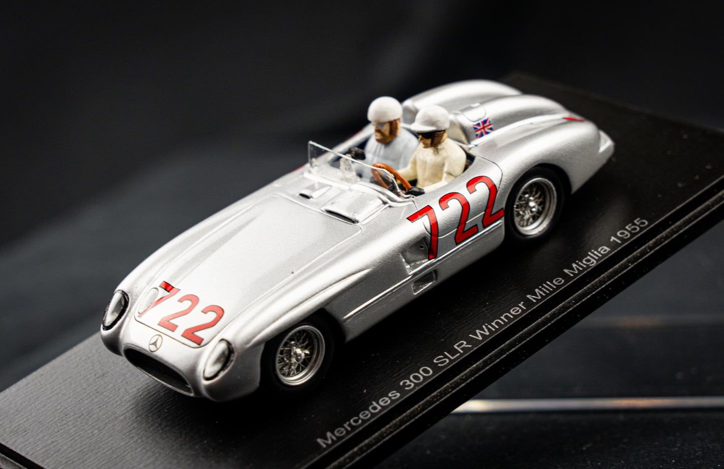 Mercedes 300 SLR #722 Moss / Jenkinson - Winner Mille Miglia 1955 - Spark 1:43