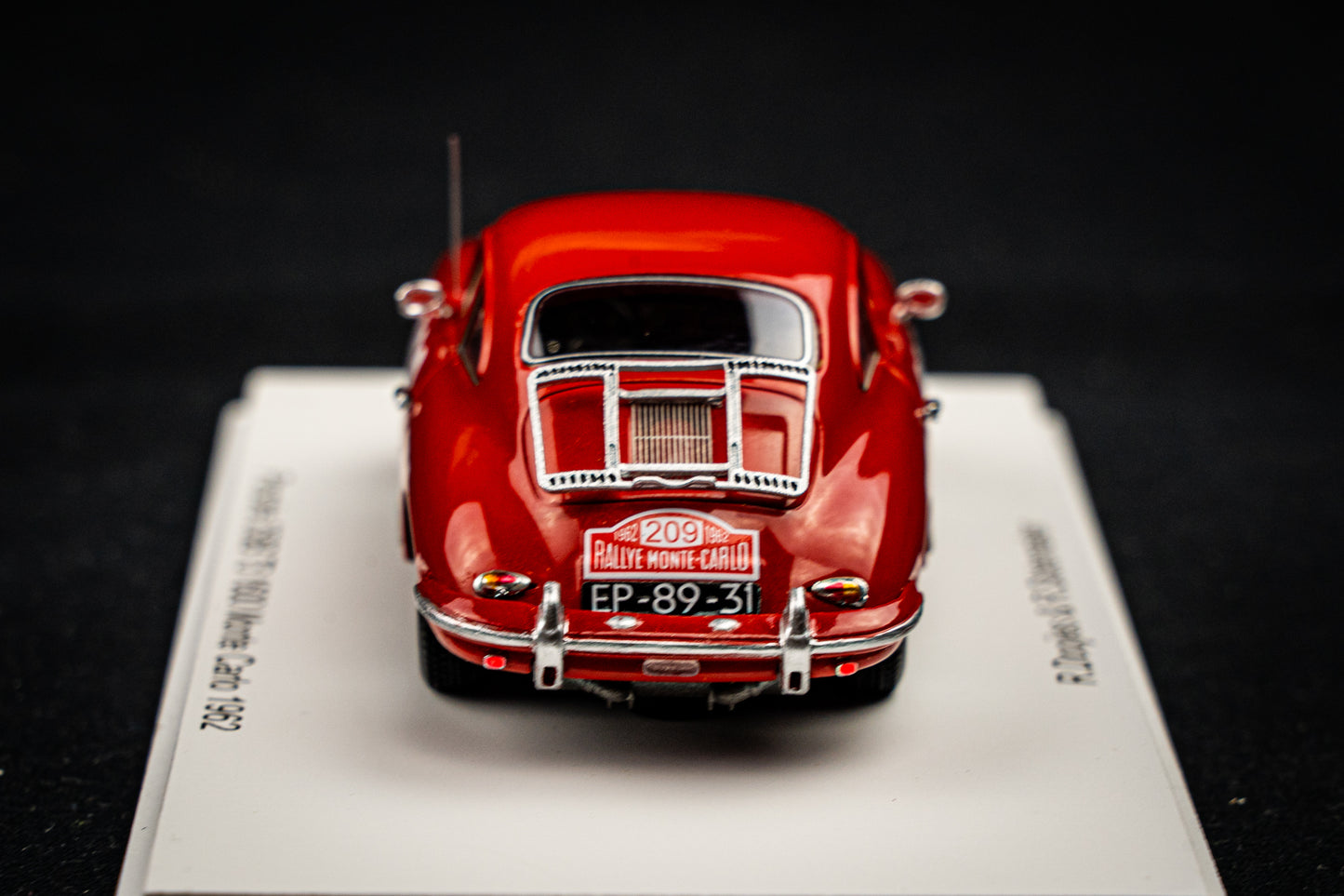 Porsche 356B T5 1600S #209 Doojies / Slotemaker - Rallye Monte Carlo 1962 - Spark 1:43