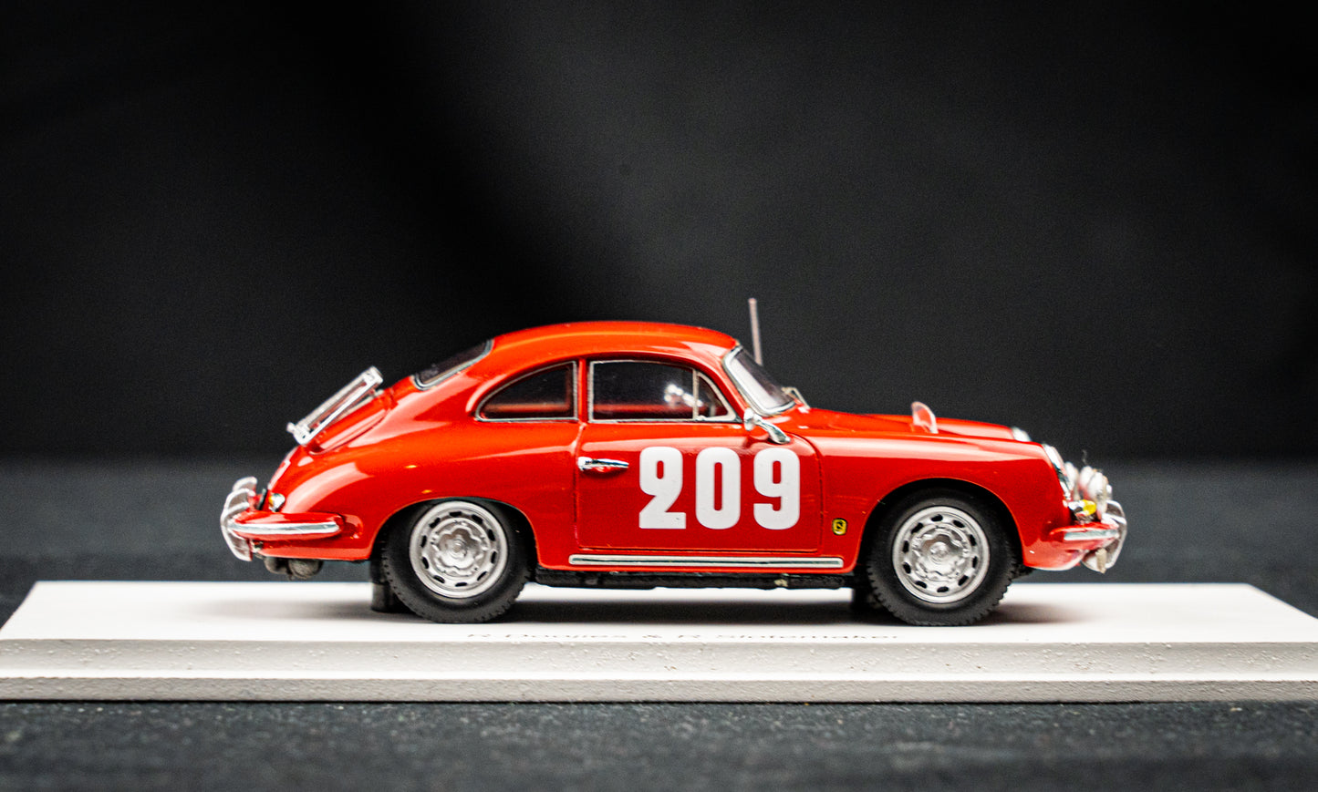 Porsche 356B T5 1600S #209 Doojies / Slotemaker - Rallye Monte Carlo 1962 - Spark 1:43