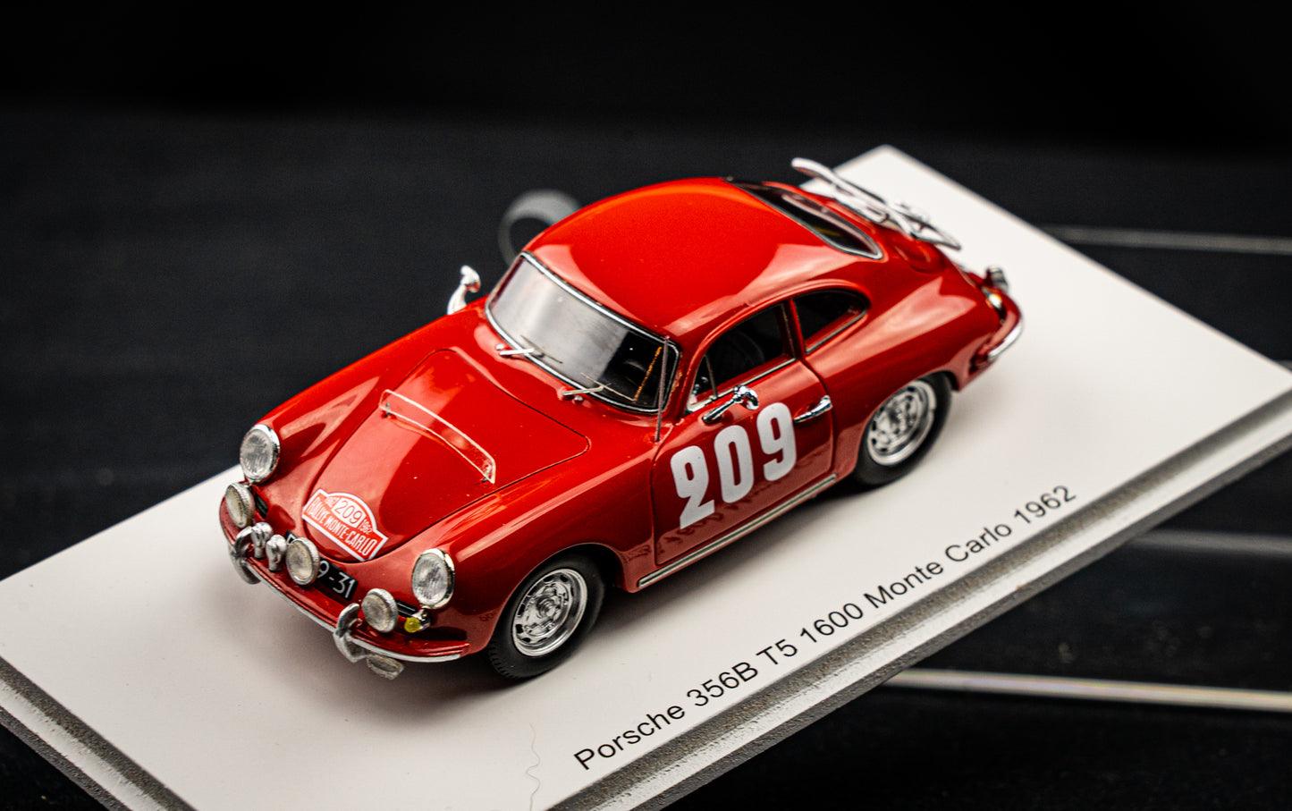 Porsche 356B T5 1600S #209 Doojies / Slotemaker - Rallye Monte Carlo 1962 - Spark 1:43