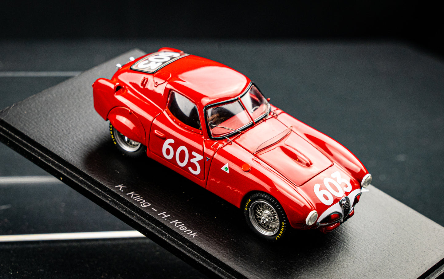 Alfa Romeo 6C 3000ccm #603 Kling / Klenk - Mille Miglia 1953 - Spark 1:43