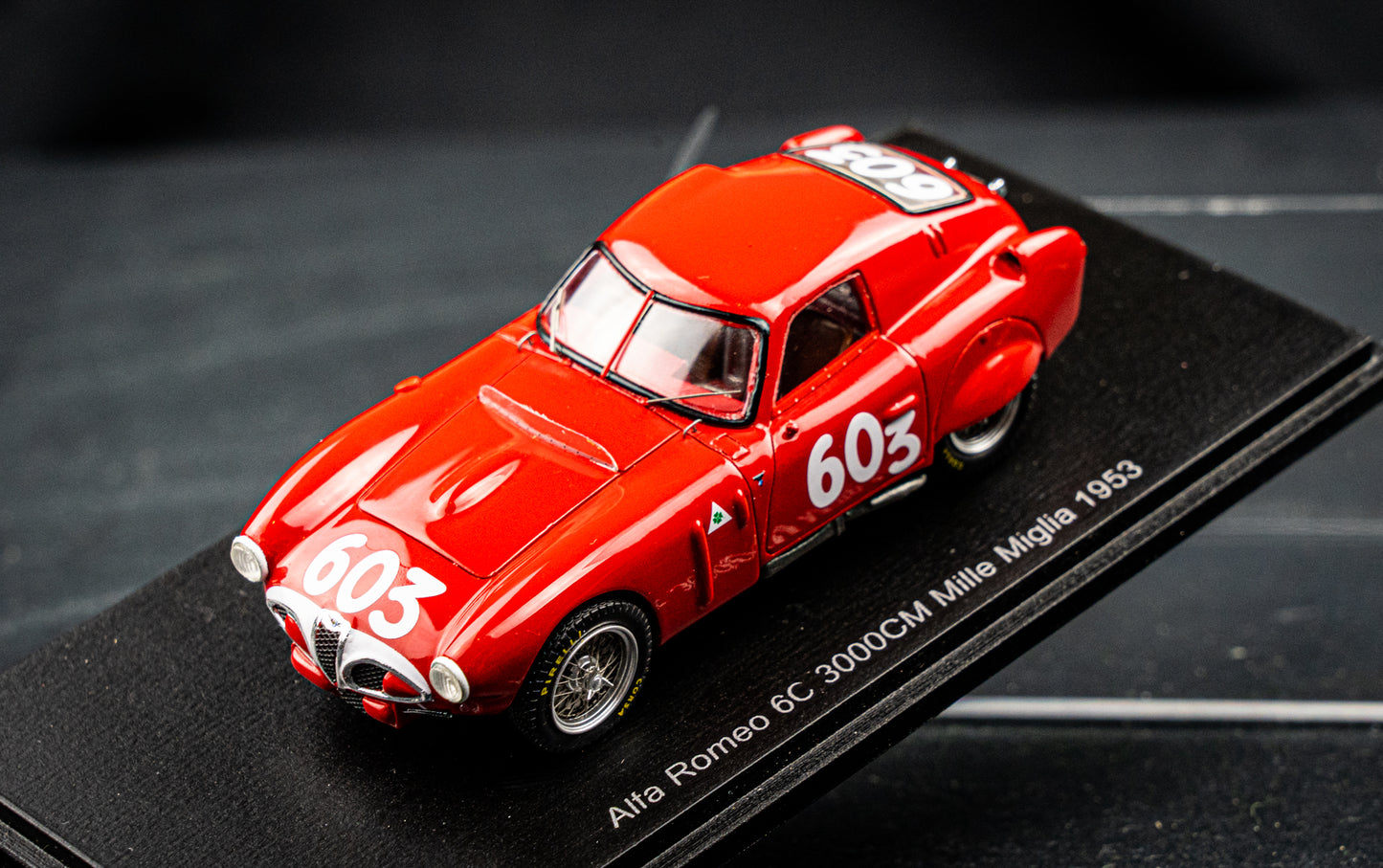 Alfa Romeo 6C 3000ccm #603 Kling / Klenk - Mille Miglia 1953 - Spark 1:43