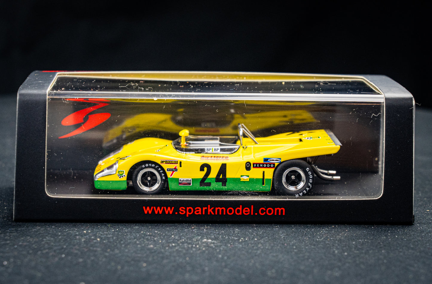 Ligier JS3 #24 G. Ligier / P. Depailler - 24h LeMans 1971 - Sparl 1:43