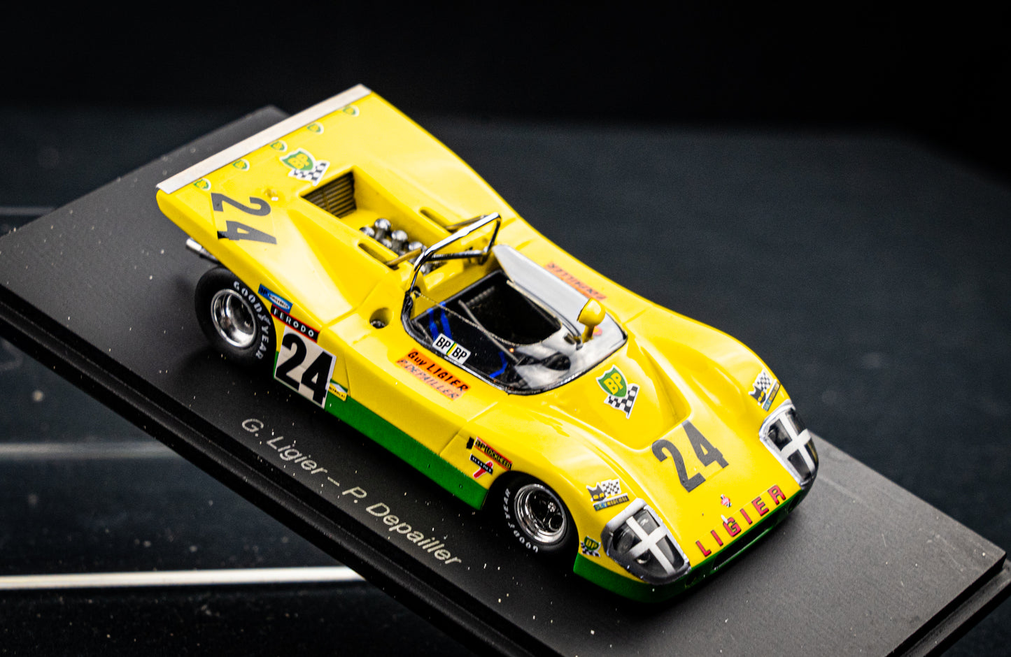 Ligier JS3 #24 G. Ligier / P. Depailler - 24h LeMans 1971 - Sparl 1:43