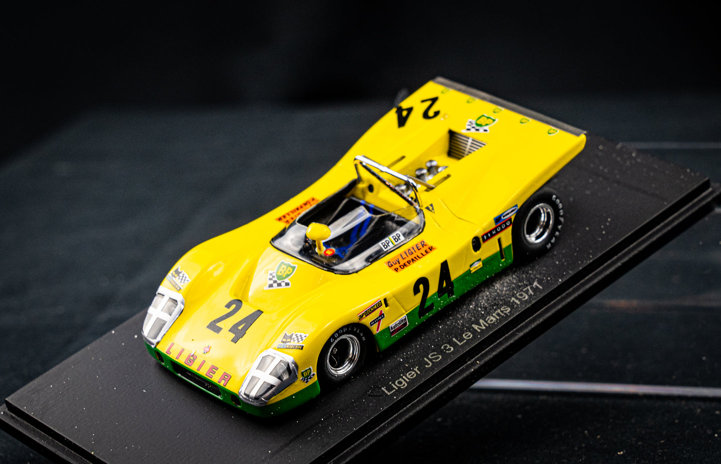 Ligier JS3 #24 G. Ligier / P. Depailler - 24h LeMans 1971 - Sparl 1:43