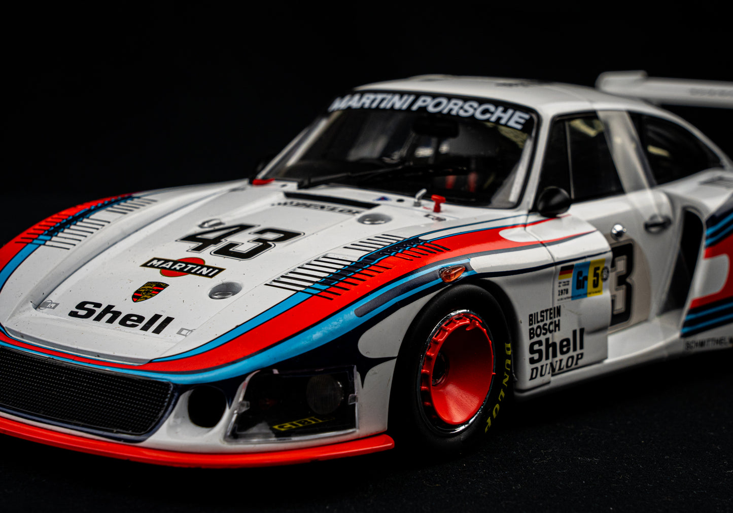 Porsche 935/78 "Moby Dick" #43 Schurti / Stommelen - 8th 24h LeMans 1978 1:18