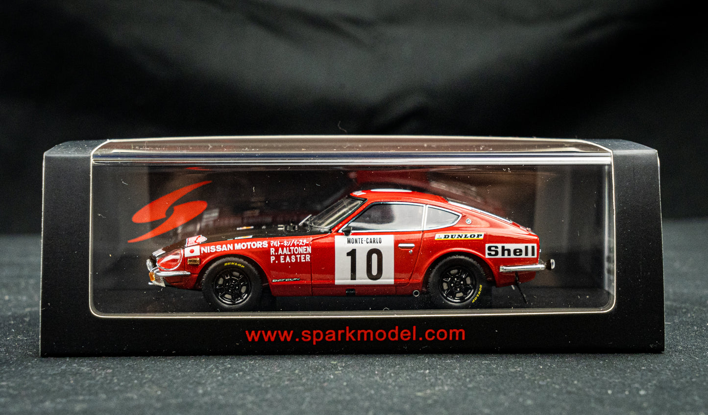 Datsun 240Z #10 R. Altonen / P. Easter - 18th Rallye Monte Carlo 1973 - Spark 1:43