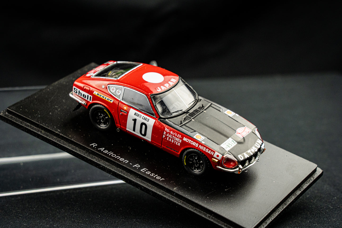 Datsun 240Z #10 R. Altonen / P. Easter - 18th Rallye Monte Carlo 1973 - Spark 1:43