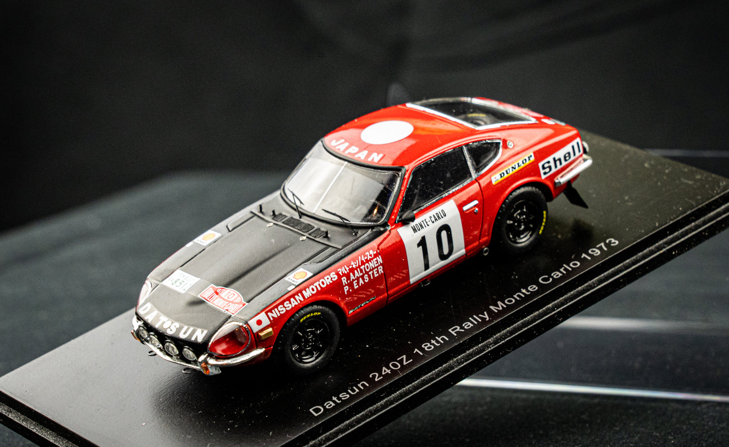 Datsun 240Z #10 R. Altonen / P. Easter - 18th Rallye Monte Carlo 1973 - Spark 1:43
