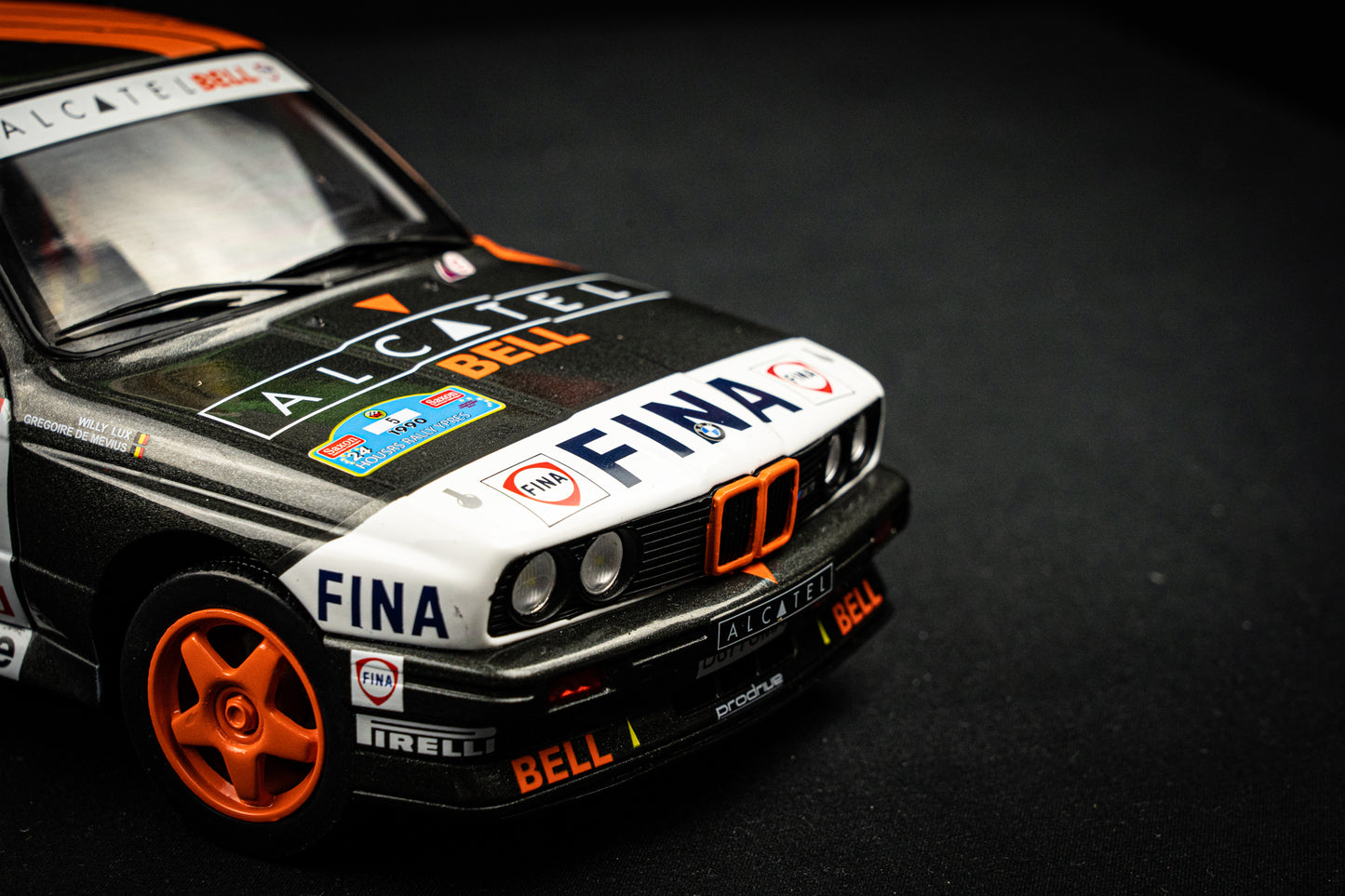 BMW M3 (E30) #5 DeMevius / Lux - P3 Ypres Rallye 1990 - Solido 1:18
