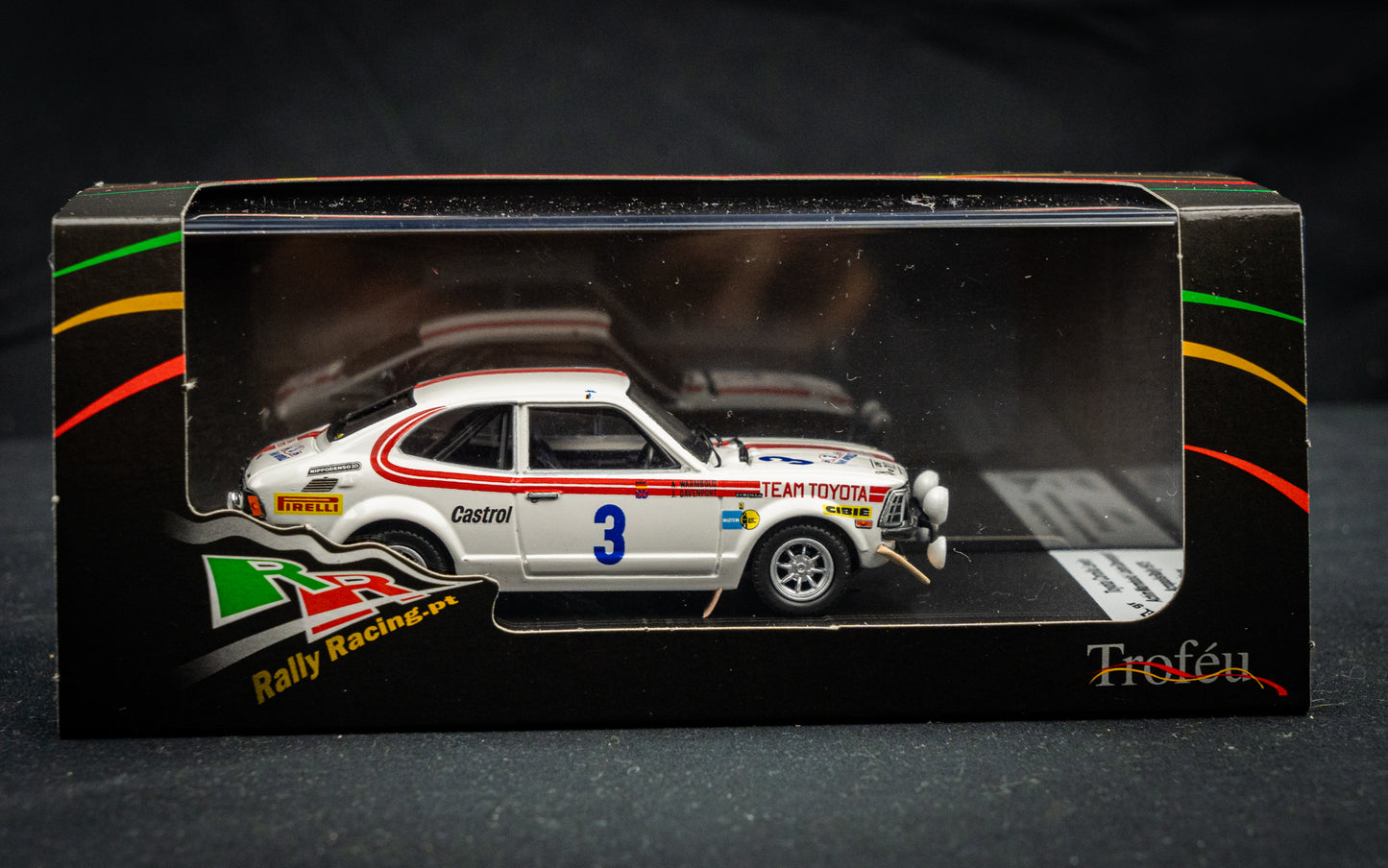 Toyota Corolla Levin lim. edition 1/150 Stk. #3 Warmbold / Davenport Acropolis Rallye 1975