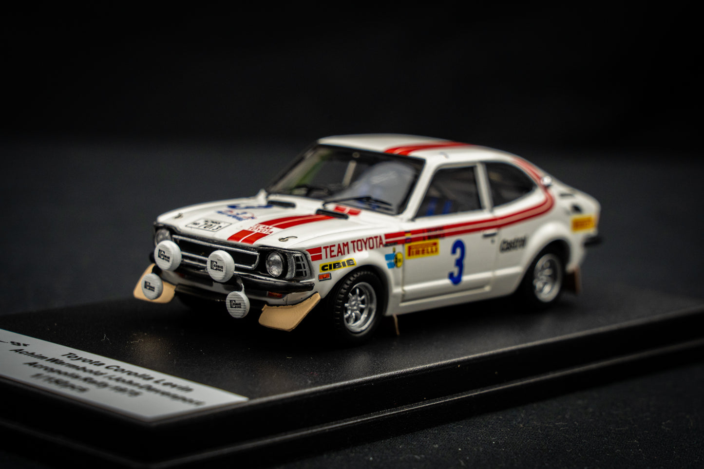 Toyota Corolla Levin lim. edition 1/150 Stk. #3 Warmbold / Davenport Acropolis Rallye 1975