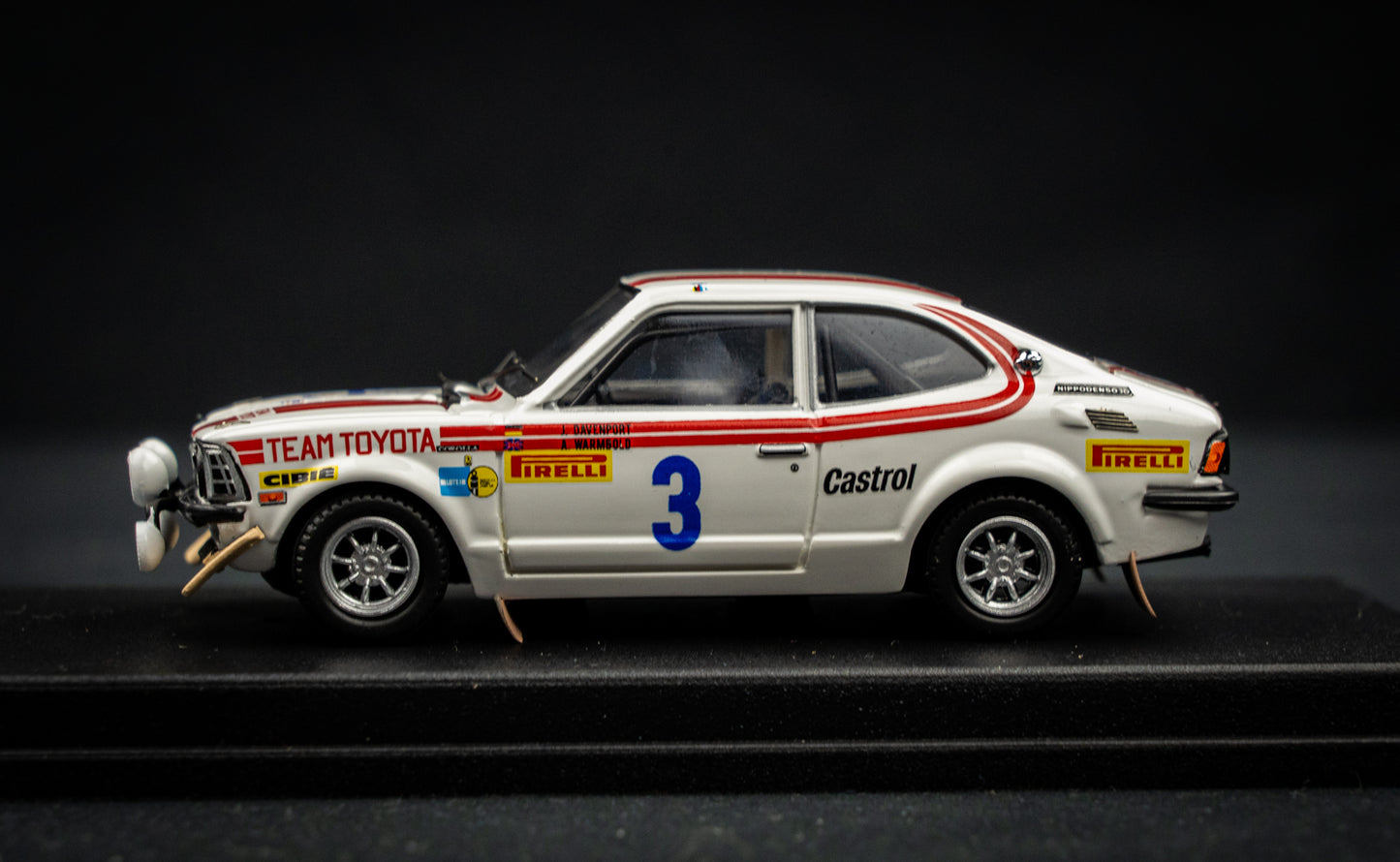 Toyota Corolla Levin lim. edition 1/150 Stk. #3 Warmbold / Davenport Acropolis Rallye 1975