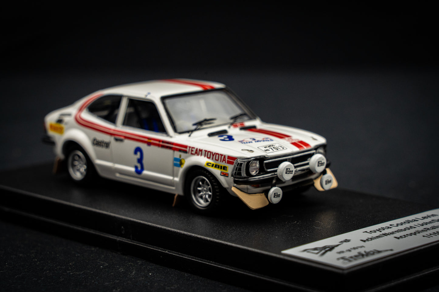 Toyota Corolla Levin lim. edition 1/150 Stk. #3 Warmbold / Davenport Acropolis Rallye 1975