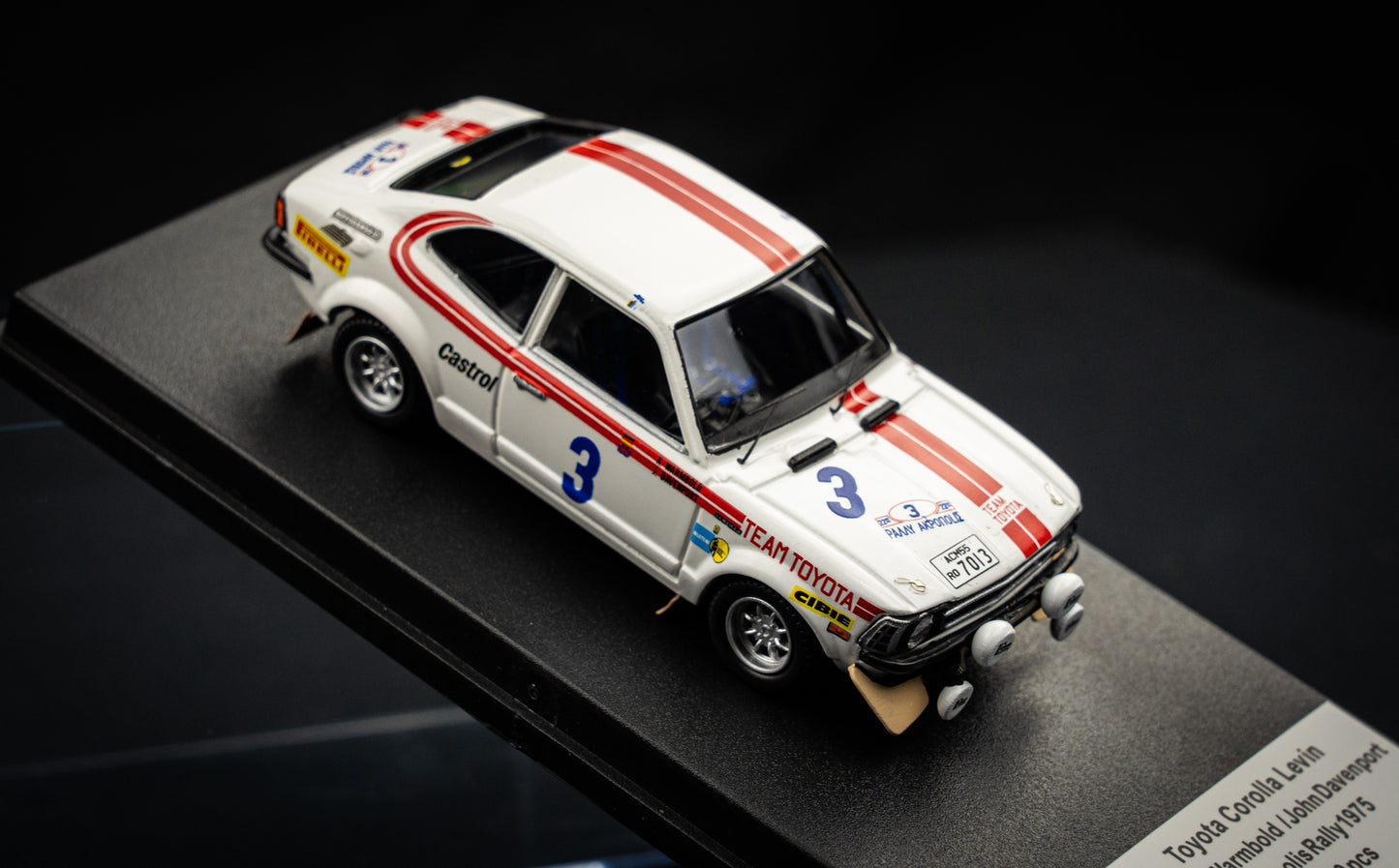 Toyota Corolla Levin lim. edition 1/150 Stk. #3 Warmbold / Davenport Acropolis Rallye 1975