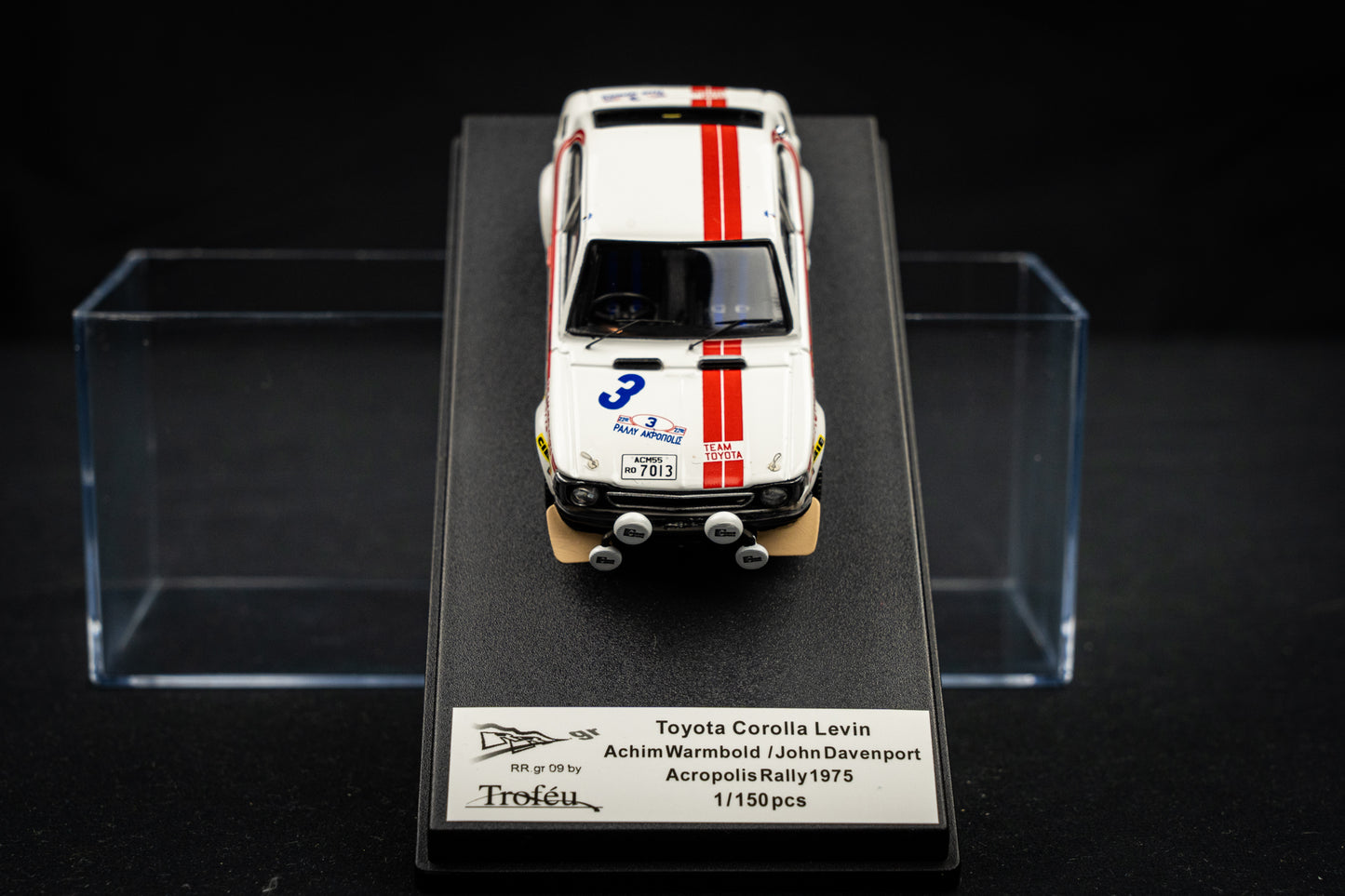 Toyota Corolla Levin lim. edition 1/150 Stk. #3 Warmbold / Davenport Acropolis Rallye 1975