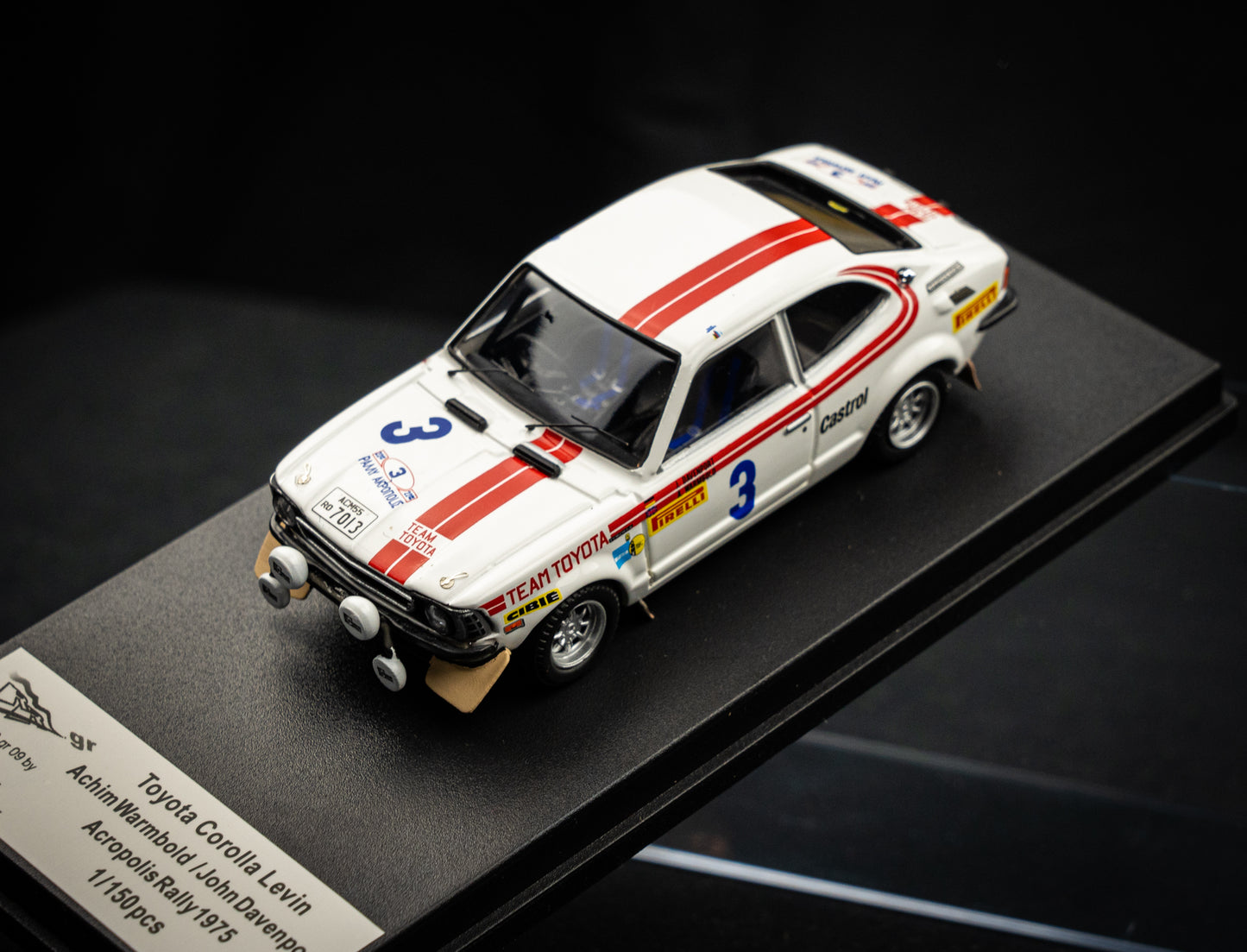 Toyota Corolla Levin lim. edition 1/150 Stk. #3 Warmbold / Davenport Acropolis Rallye 1975