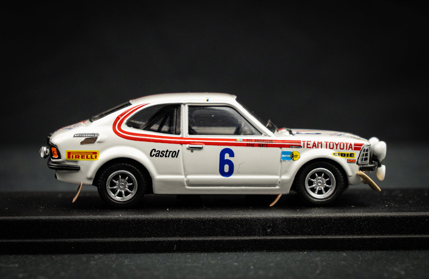 Toyota Corolla Levin lim. edition 1/150 Stk. #6 Andersson / Hertz Acropolis Rallye 1975