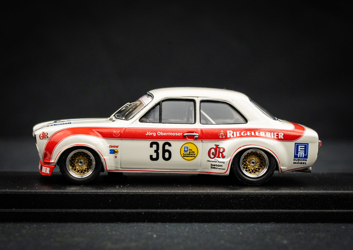 Ford Escort Mk1 lim. edition 1 / 150. Stk. #36 Jörg Obermoser Nürburgring 1973 - Trofeu 1:43
