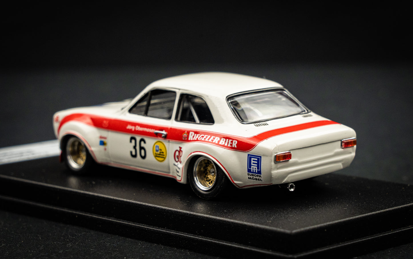 Ford Escort Mk1 lim. edition 1 / 150. Stk. #36 Jörg Obermoser Nürburgring 1973 - Trofeu 1:43