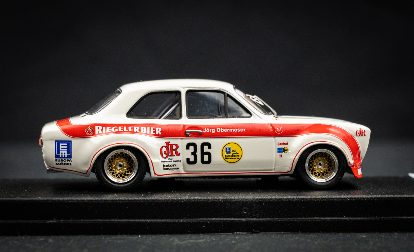 Ford Escort Mk1 lim. edition 1 / 150. Stk. #36 Jörg Obermoser Nürburgring 1973 - Trofeu 1:43