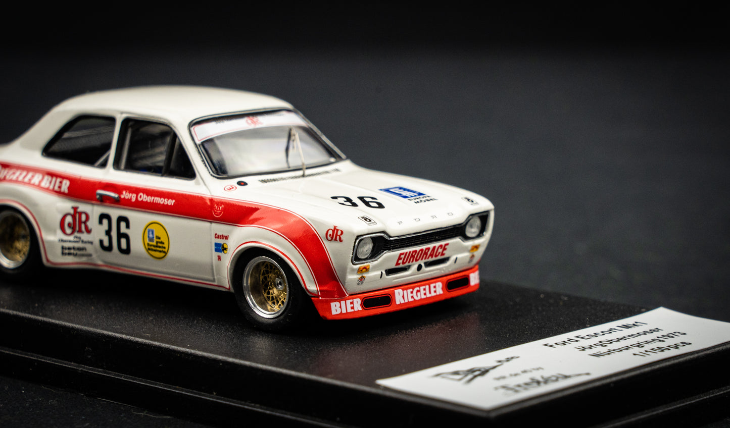 Ford Escort Mk1 lim. edition 1 / 150. Stk. #36 Jörg Obermoser Nürburgring 1973 - Trofeu 1:43