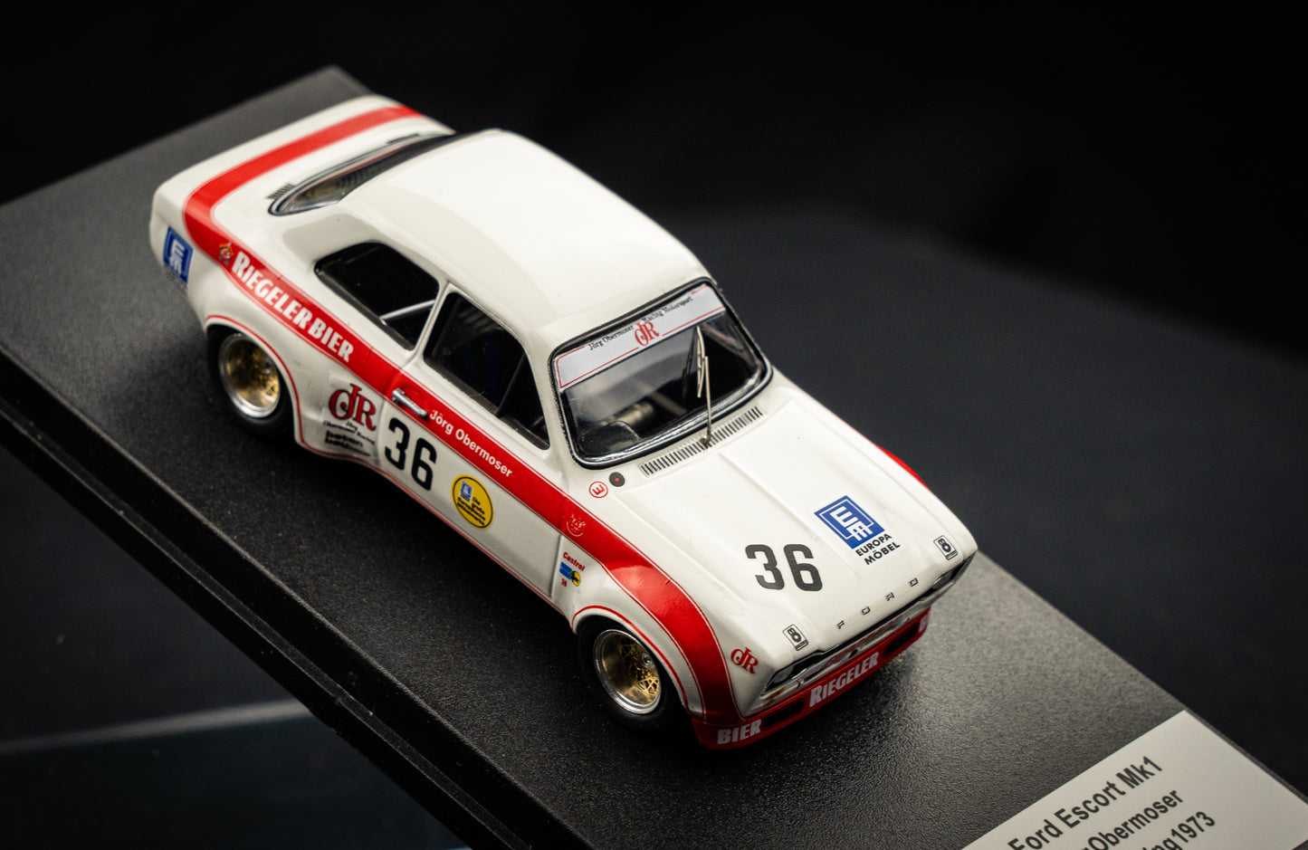 Ford Escort Mk1 lim. edition 1 / 150. Stk. #36 Jörg Obermoser Nürburgring 1973 - Trofeu 1:43