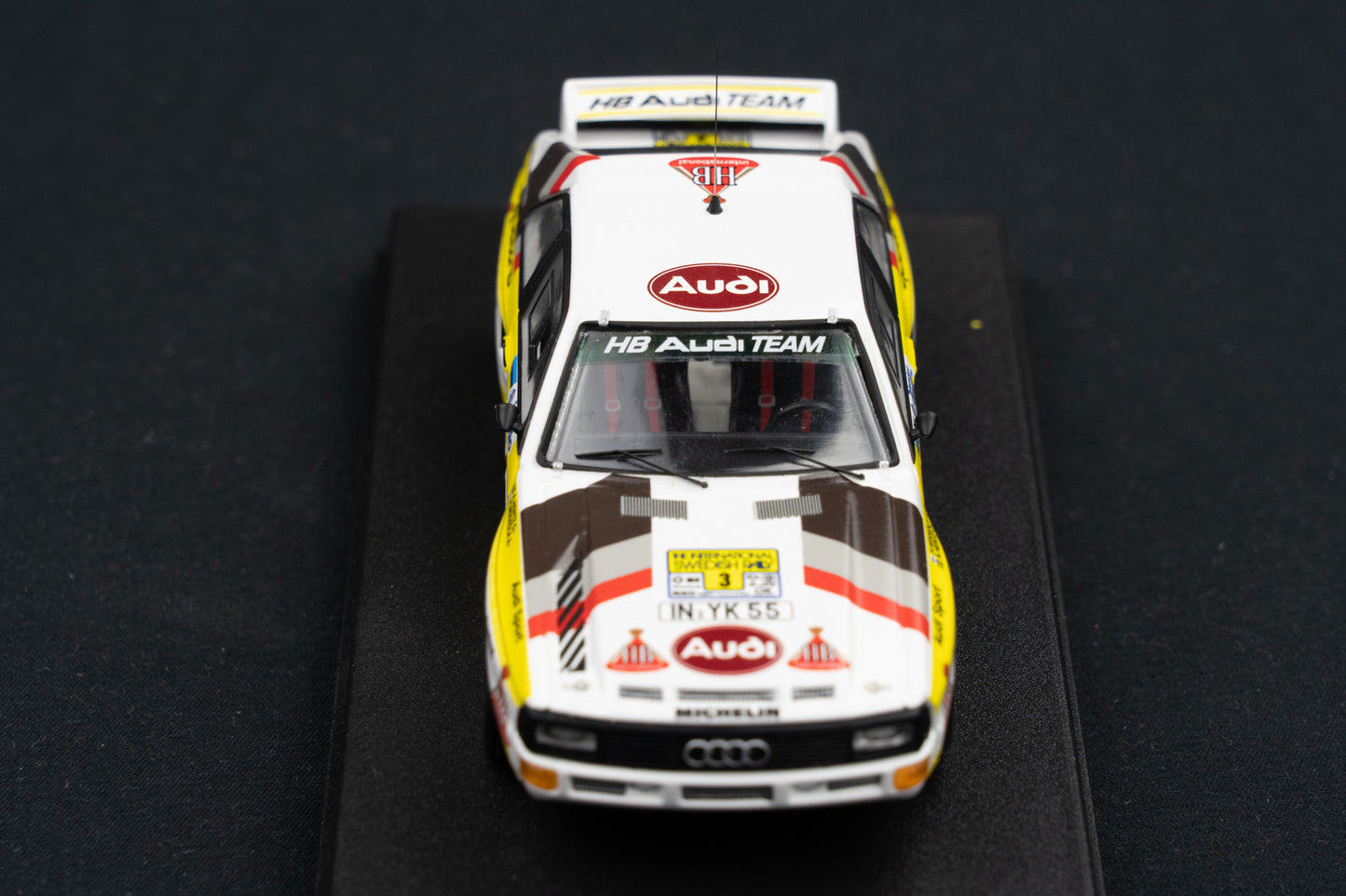Audi Sport Quattro lim. edition 1/150 Stk. #3 Mikkola / Hertz P3 Schweden Rallye 1985