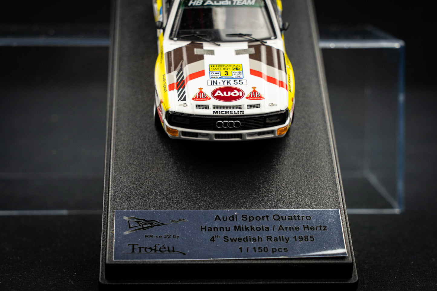 Audi Sport Quattro lim. edition 1/150 Stk. #3 Mikkola / Hertz P3 Schweden Rallye 1985