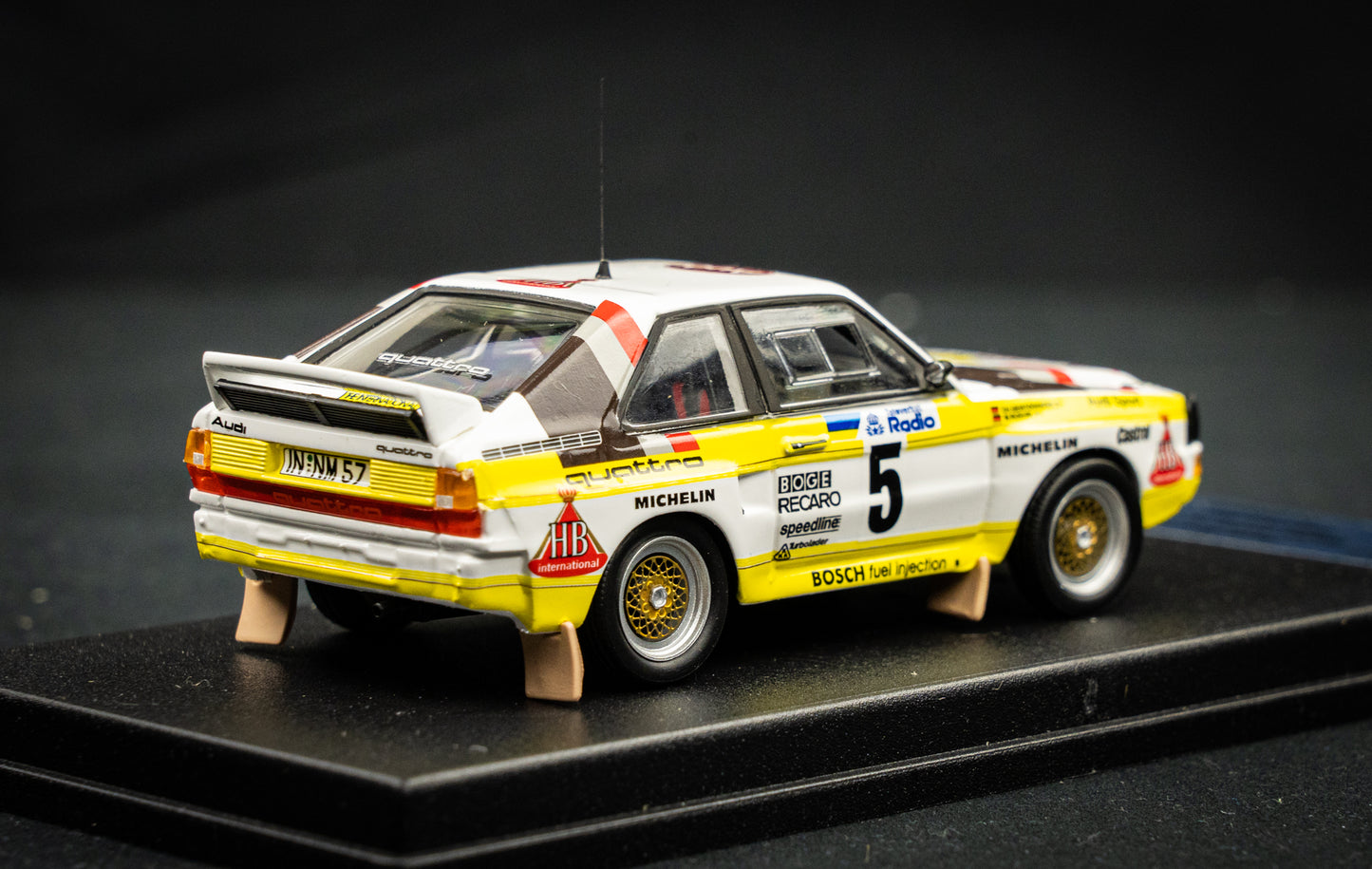 Audi Sport Quattro lim. edition 1/150 Stk. #5 Röhrl / Geistdörfer Schweden Rallye 1985