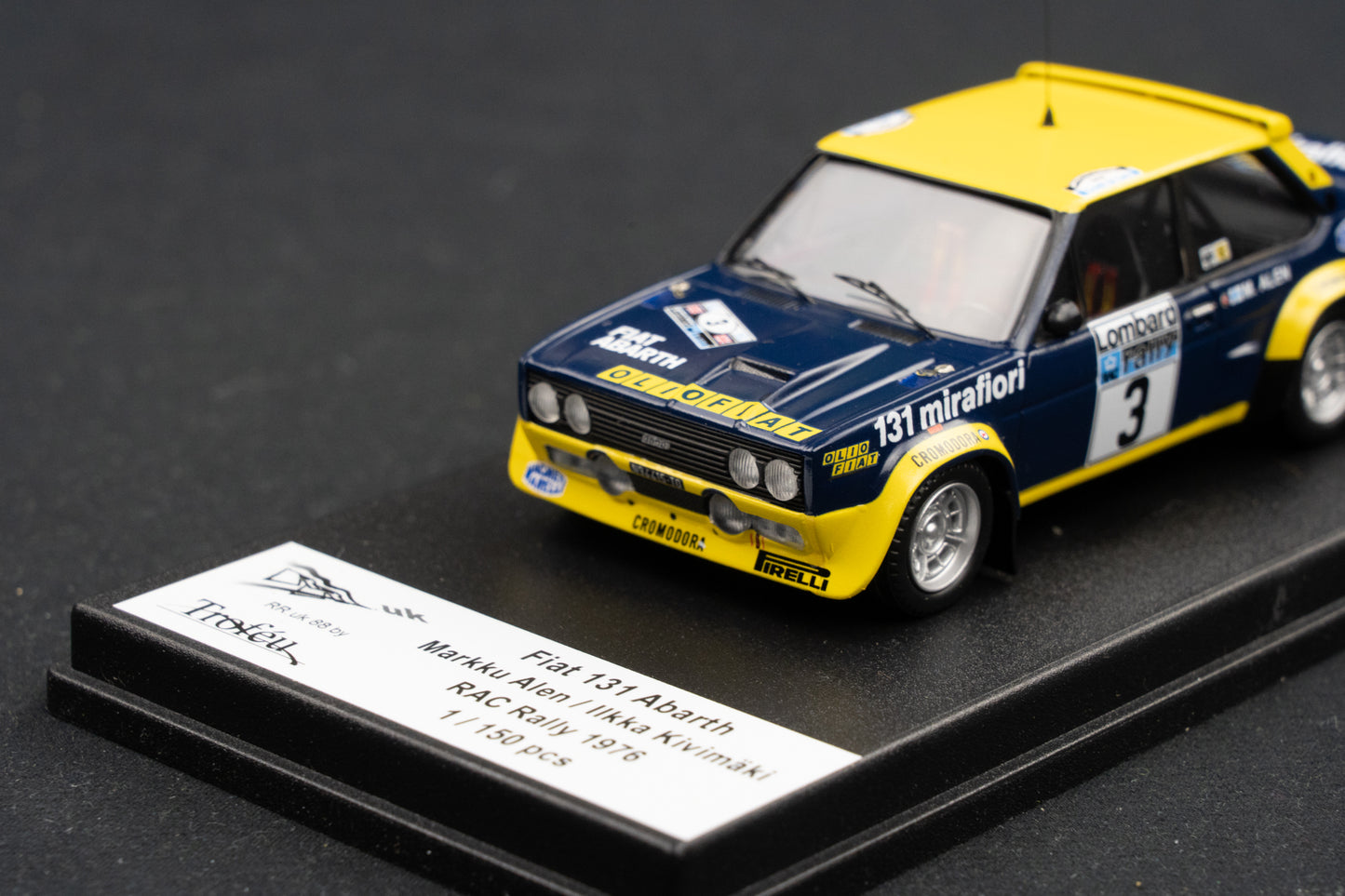 Fiat 131 Abarth lim. edition 1/150 Stk. #3 Alen / Kivimäki RAC Rallye 1976