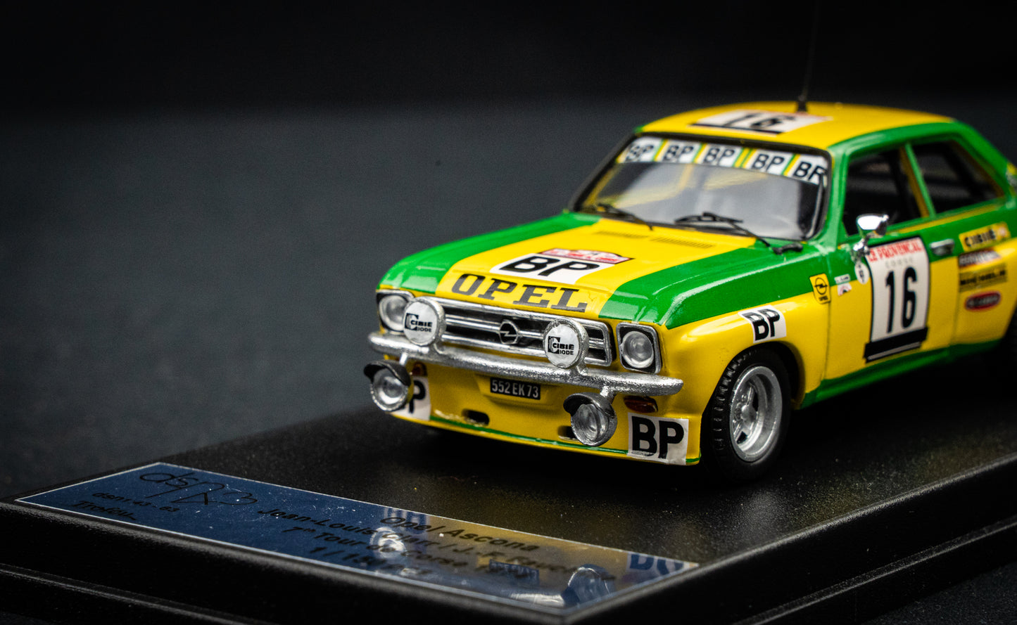 Opel Ascona 1.9 SR lim. edition 1/150 Stk. #16 Clarr / Fauchille P7 Korsika Rallye 1974