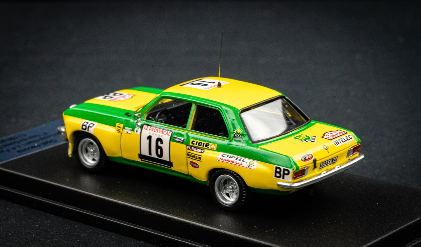 Opel Ascona 1.9 SR lim. edition 1/150 Stk. #16 Clarr / Fauchille P7 Korsika Rallye 1974