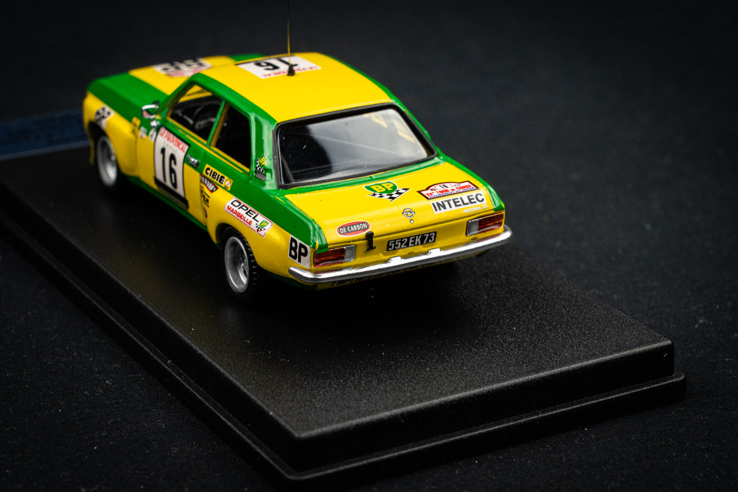 Opel Ascona 1.9 SR lim. edition 1/150 Stk. #16 Clarr / Fauchille P7 Korsika Rallye 1974