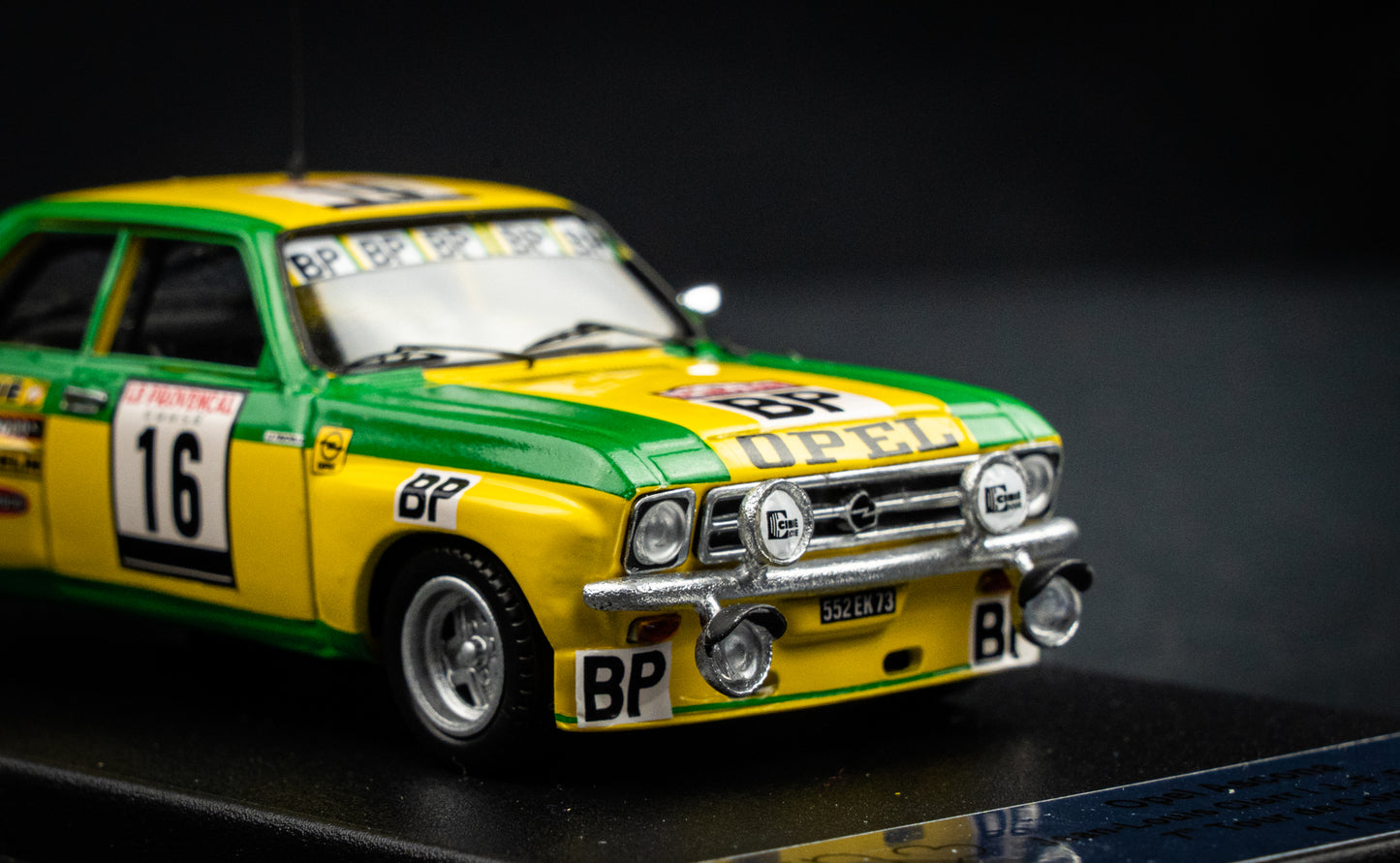 Opel Ascona 1.9 SR lim. edition 1/150 Stk. #16 Clarr / Fauchille P7 Korsika Rallye 1974