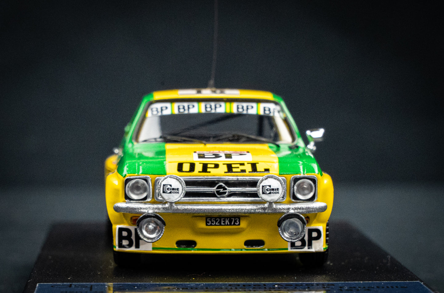 Opel Ascona 1.9 SR lim. edition 1/150 Stk. #16 Clarr / Fauchille P7 Korsika Rallye 1974