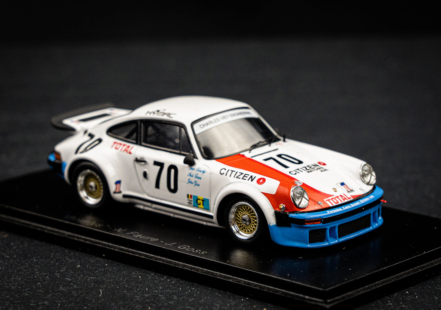 Porsche 934 #70 Blaton / Faure / Goss 24h LeMans 1976 1:43 Spark