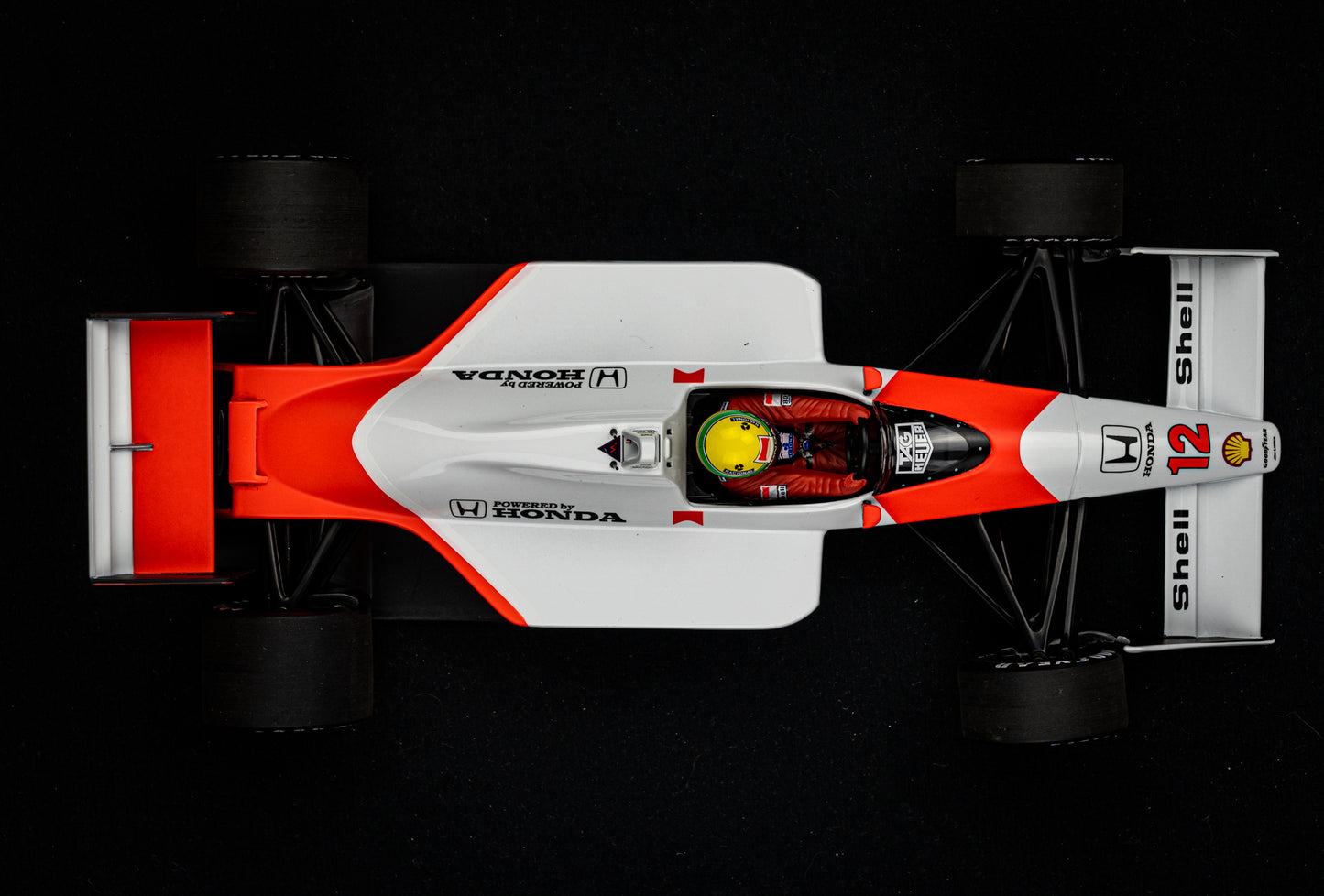 Ayrton Senna McLaren MP4/4 #12 Formel 1 Weltmeister 1988 - Minichamps 1:18