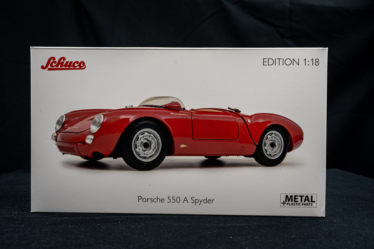 Porsche 550 A Spyder Baujahr 1953 - 57 in rot Schuco 1:18